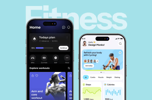 Sports Tech product screens